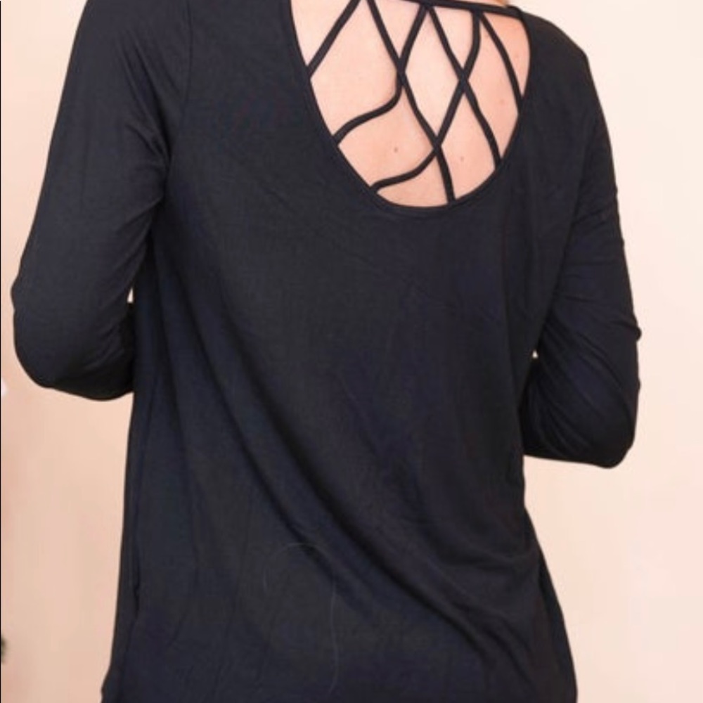 Long Sleeve Black Shirt. 2 Abailable